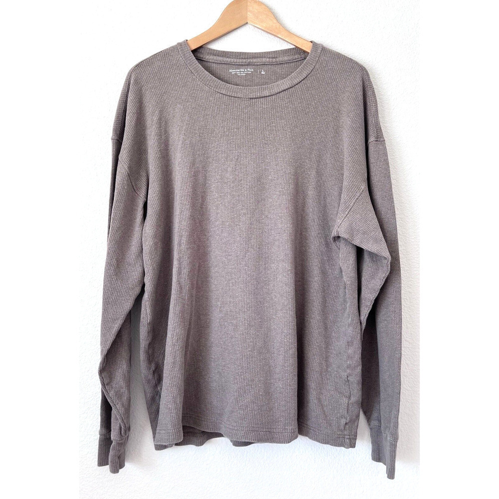 Abercrombie & Fitch Mens Large Soft A&F Collection Relaxed Long Sleeve Shirt